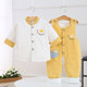 Baby thin cotton coat suit with cotton thin cotton overalls for autumn and winter pure cotton newborn male and female baby clothes