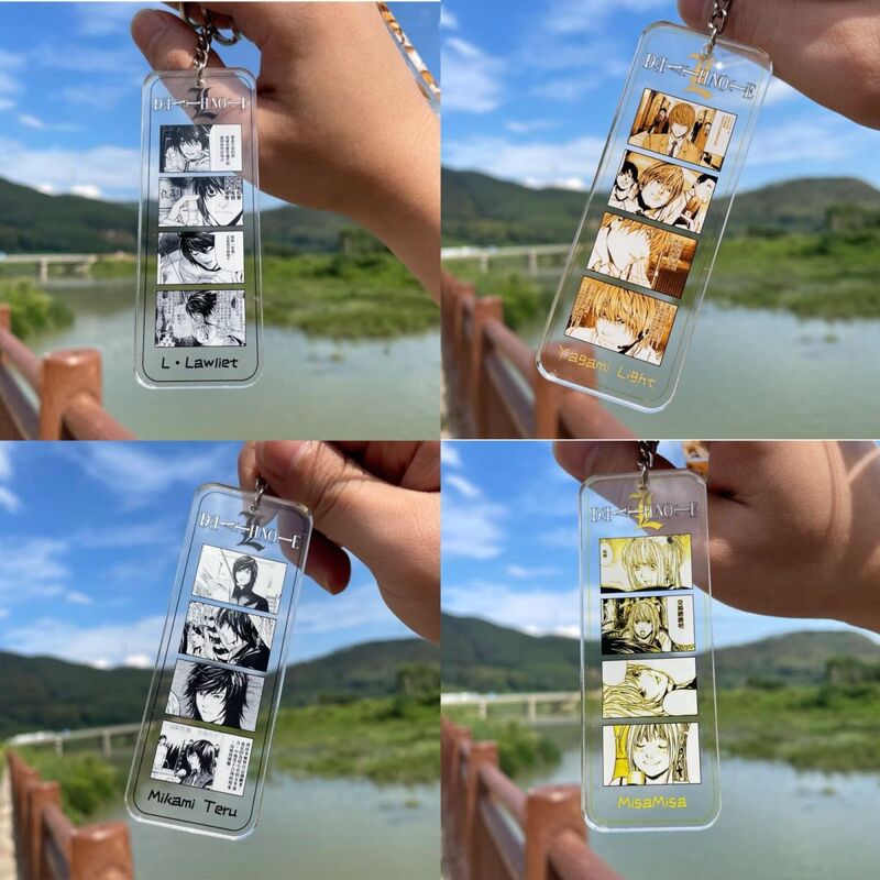 Little Red Book Same Style LAOSHU Death Note Yotsuba Yagami L Mihashi Mei Keychain Backpack Pendant