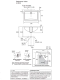Платформа Kohler Нижний бассейн 76509T/2214 Прямоугольное мытья бассейн Большой тазопластичный бассейн 27 -вдрушковой керамический бассейн