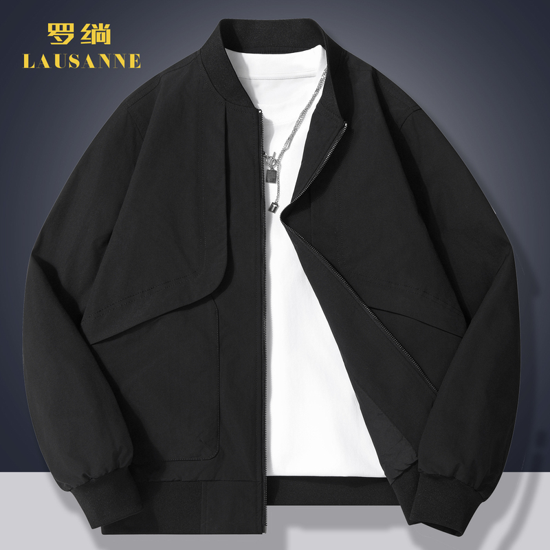 Men's Jacket Spring and Autumn New Casual Loose Versatile Baseball Jacket American Retro Workwear Flight Jacket Men's Jacket Spring and Autumn New Casual Loose Versatile Baseball Jacket American Retro Workwear Flight Jacket