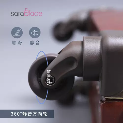 Sarah face Ретро кожаный чемодан подходит для мужчин и женщин, 20 дюймов, из натуральной кожи