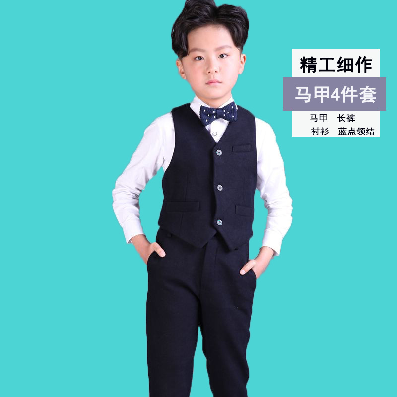 Fat Kids Suit 2019 New Boy chủ mặc một bộ đồ áo khoác nhỏ trong một chất béo bé trai lớn ăn mặc.