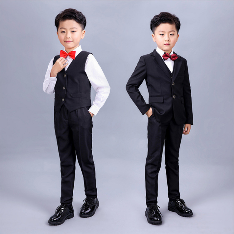 Fat Kids Suit 2019 New Boy chủ mặc một bộ đồ áo khoác nhỏ trong một chất béo bé trai lớn ăn mặc.