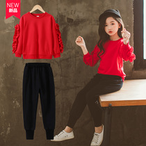 UK Next Kiss girl girl net red suit foreign gas 2020 spring autumn new red trendy Korean version two sets