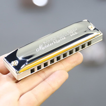 German and Rai Hohner 580 Ten 10 Hole Blues Harmonica Beginner Beginner Adult Student Professional Blues