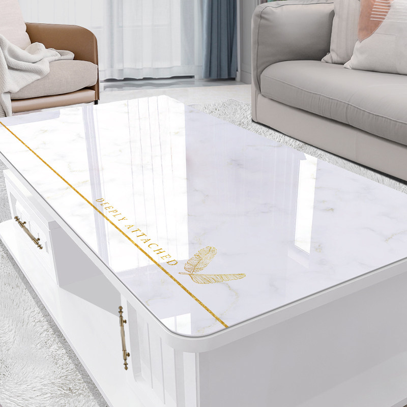 2021 new pvc Nordic ins desktop marble pattern home table cloth waterproof and oil-proof disposable coffee table mat