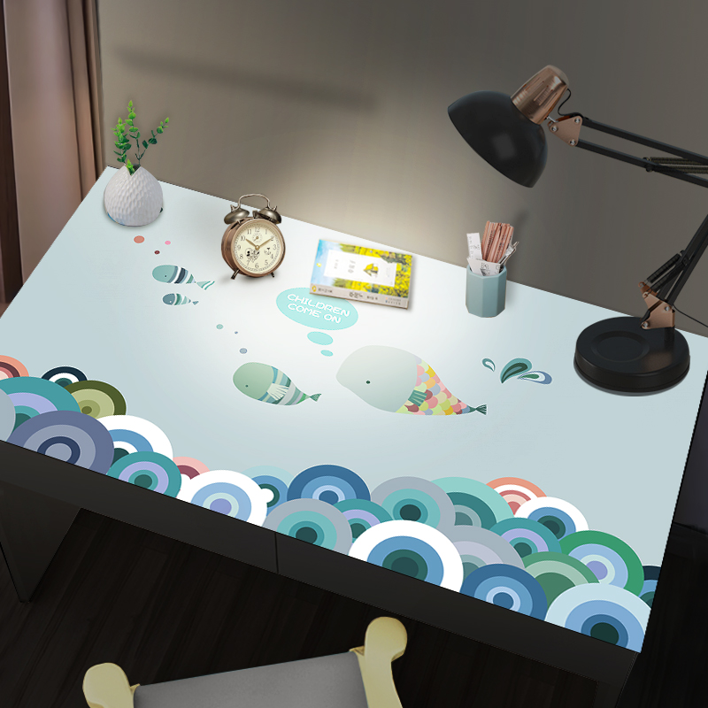 2021 new children study desk surface cushions waterproof and anti-oil high level sense computer cartoon cartoon and writing table cloth