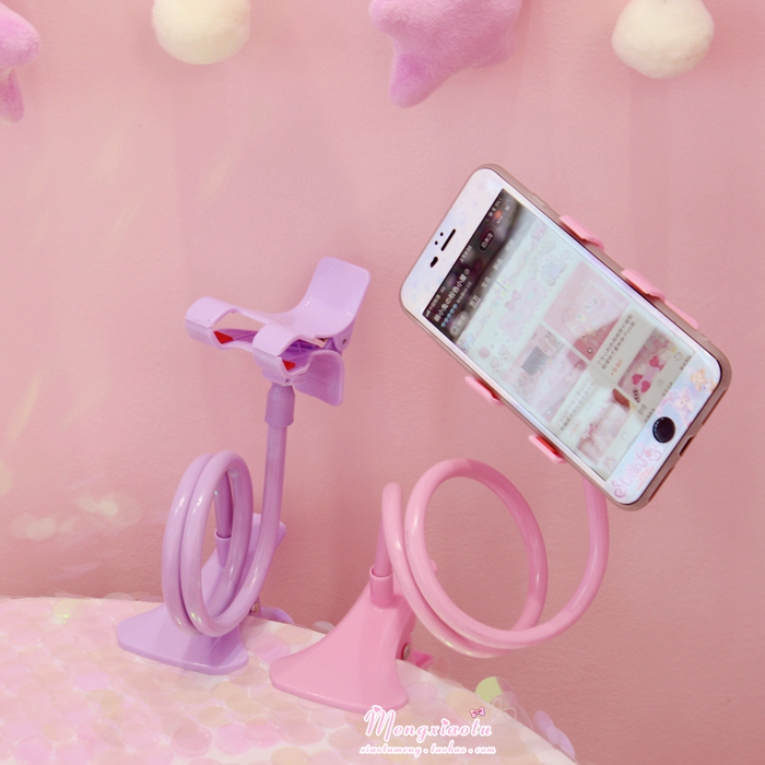 Girl Heart Candy Lazy Lazy Pink Pink Bedside Desktop Điện thoại Đa chức năng Lazy Clip Chủ - Phụ kiện điện thoại di động ốp lưng oppo f1