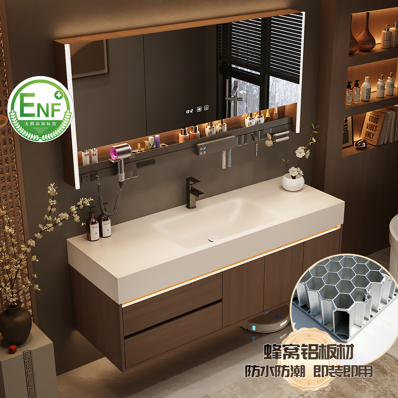 All-Aluminum Honeycomb Rock Slab Hot-Bent Integrated Basin, Antique-Style Bathroom Cabinet, Toilet Washbasin, Sink Cabinet All-Aluminum Honeycomb Rock Slab Hot-Bent Integrated Basin, Antique-Style Bathroom Cabinet, Toilet Washbasin, Sink Cabinet