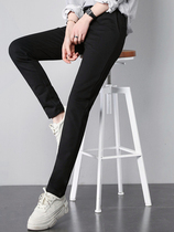 Phile Pei Lotte Black Sports Women Pants Straight Drum Pure Cotton Casual Pants 2022 Spring Summer Net Version Knitted Sports Trousers