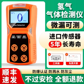 Hydrogen Gas Detector Portable Hydrogen Concentration Detection Alarm Hydrogen Meter Handheld Leak Detection Instrument