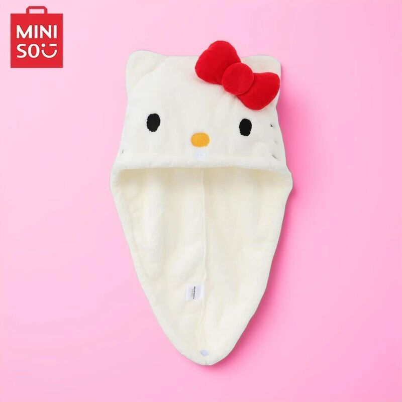Miniso Sanrio Hello Kitty Thickened Water-Absorbent Hair Towel for Women