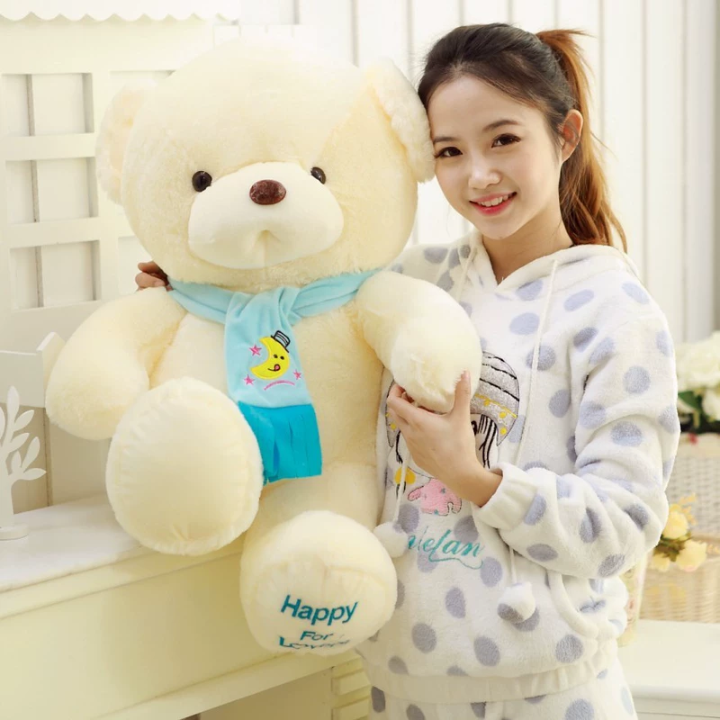Quá khổ Teddy Panda Doll Girl Plush Toy Ragdoll Hug Bear Khăn gấu Doll Quà tặng sinh nhật - Đồ chơi mềm