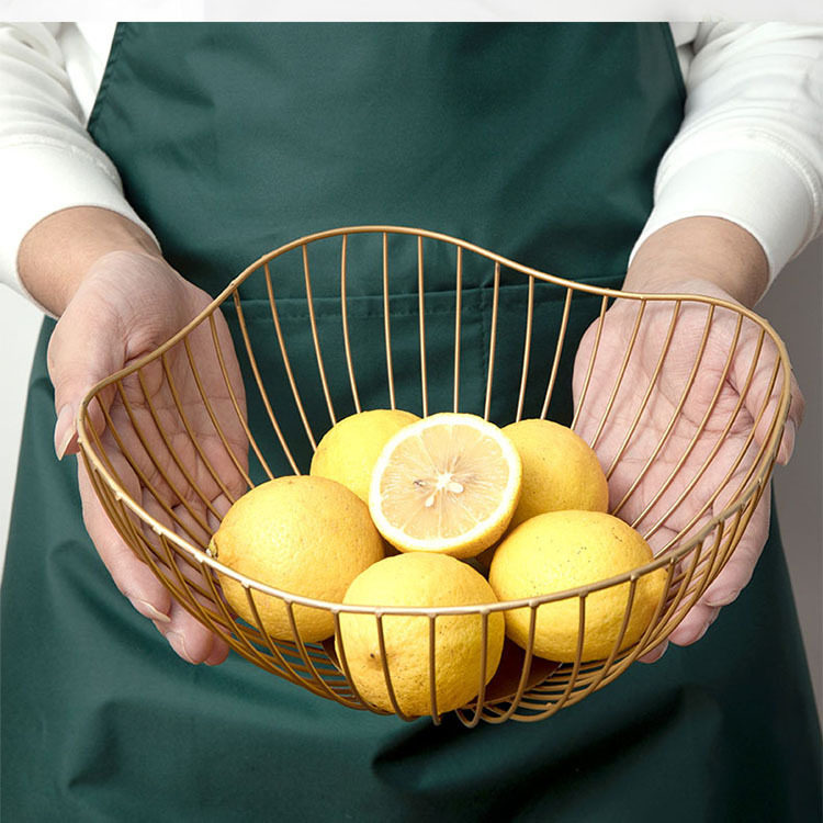 Iron Art Net Red Water Fruit Basket Nordic Style Living Room Tea Table Fruit Pan Home Modern Minimalist Creative Snacks Intake Basket