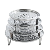 Противень для варки из нержавеющей стали, бытовая решетка для варки, круглая решетка для варки, водонепроницаемая решетка, пароварка, булочки на пару, решетка для варки, решетка для варки на высоких ножках