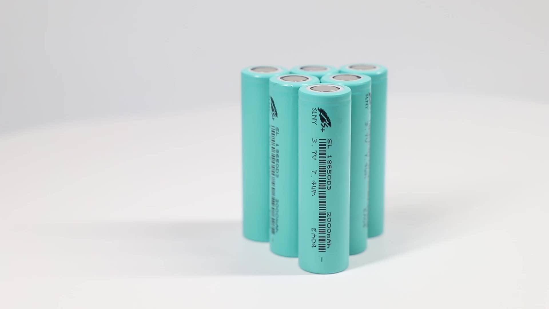 2000mah Bateria 18650 Rechargeable Battery 3.7 Volt 2000mah 3c Lithium