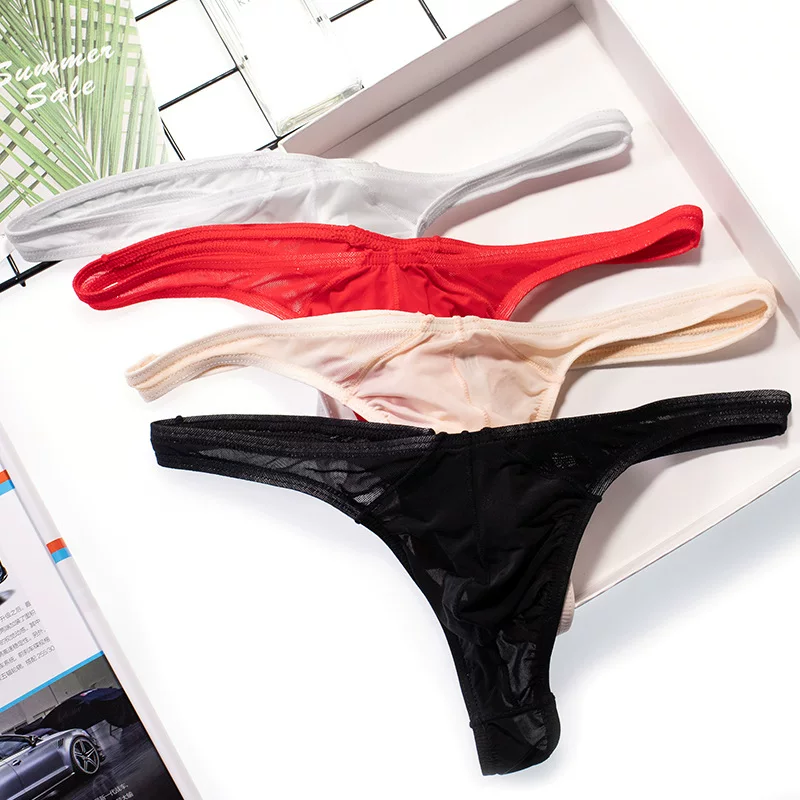 Супертонкие шелковые брюки, быстро сохнущее сексуальное мужское underwear
