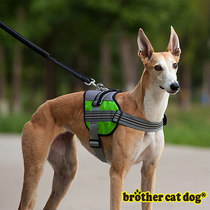 Dog braces Chest Straps Out of the Dog Rope Small Mid Large Dogs On-board Black Night Reflective Strips Pet Supplies