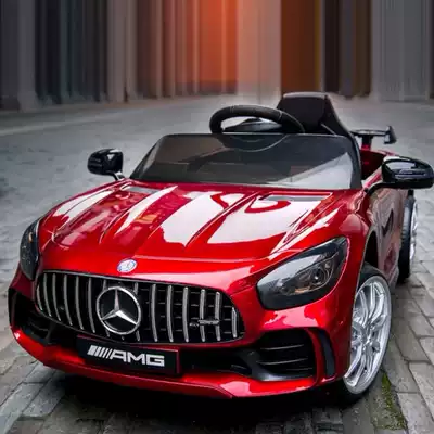 Baby children electric car four-wheel remote control car toy car can sit on the baby child swing Net red baby car