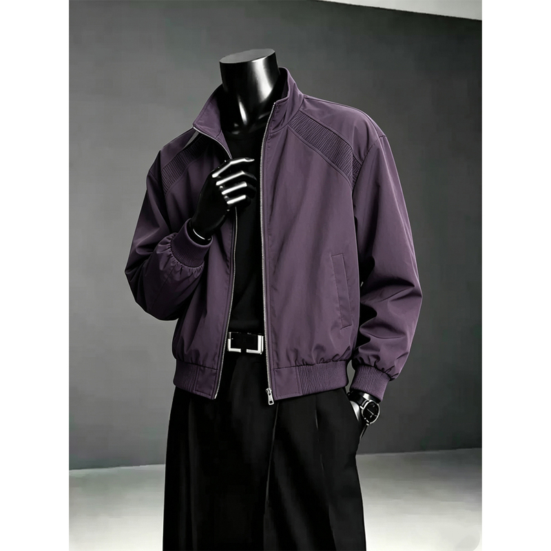 American-Style Bomber Flight Jacket for Men, Autumn Boxy Deconstructed Straight-Shoulder Workwear Jacket, High-End Cool Baseball Jacket American-Style Bomber Flight Jacket for Men, Autumn Boxy Deconstructed Straight-Shoulder Workwear Jacket, High-End Cool Baseball Jacket