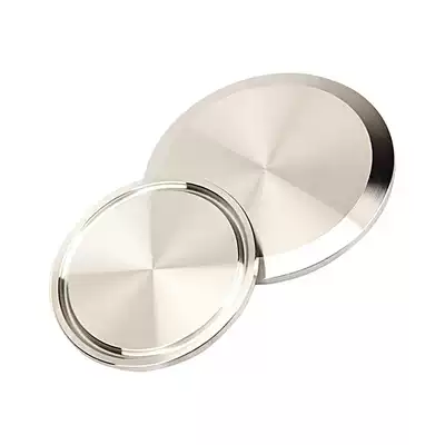 304 stainless steel quick-install blind plate flange Sanitary clamp Quick-connect flange chuck joint plugging plate fast boring plate