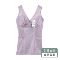 Eviss abdomen artifact womens vest body shaping shirt without wearing a bra chest small waist stomach body slimming