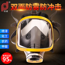 Puda gas mask full-face mask dust-proof chemical gas full-face protection dust spray paint army military face mask