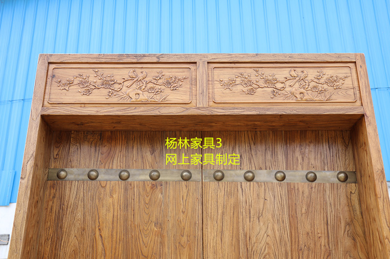 Cửa cũ Elm Làm cửa Elm tinh khiết Độc lập Cửa đôi Nội thất Yang Lin - Bàn ghế ngoài trời / sân bàn ghế ban công đẹp