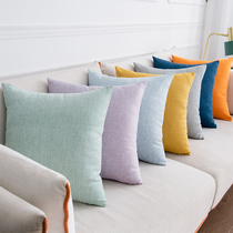 Thickened cotton hemp pillow living room cushion pillow cushion