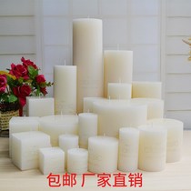 Cylindrical Candle White Birthday weedding Hotel candle candle