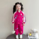 Girls' Baseball Uniform Floral Set Spring 2026 New Stylish Children's Fashionable Spring Outfit Casual Sports Two-Piece Set