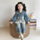 Girls' Denim Outfit Stylish Loose-Fitting Spring and Autumn Clothing for Babies 2026 New Korean Version Super Cute Little Girl Spring Fashion Trend