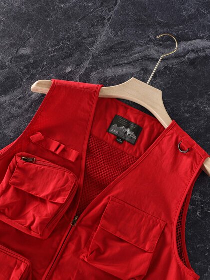 大码牛货！欧美机能风！户外登山网眼透气钓鱼马甲工装多口袋背心