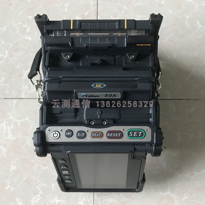 Japanese Fujikura 80s Fibre Cladding Machine Secondhand Six Motor Trunk Machine Single Core Optical Cable Melting Fiber fully automatic