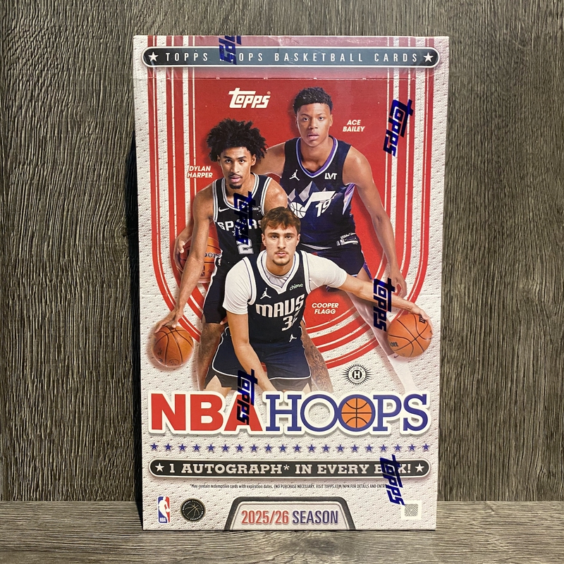 25-26 Topps Hoops Hobby Nba Basketball Star Card Box Card Flagship Rookie Year