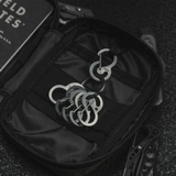 Универсальный дорожный золотой металлический брелок из нержавеющей стали