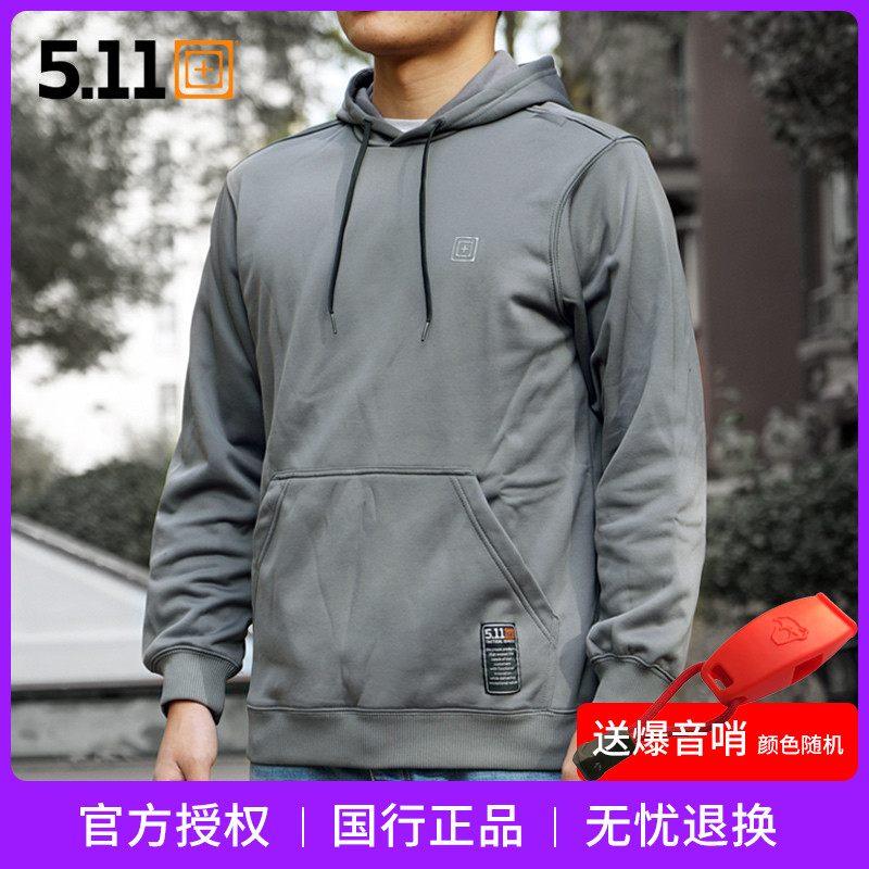 5 11 72395 Tactical hooded long sleeve thick cotton T 511 spring and autumn outdoor leisure top Military fan warm jacket