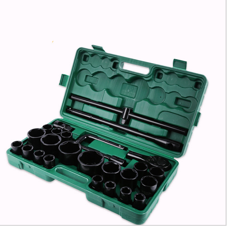 Free 3 4 inch heavy duty tube chromium vanadium steel 26 pieces set 6 angle black hexagon wrench 12 angle tool