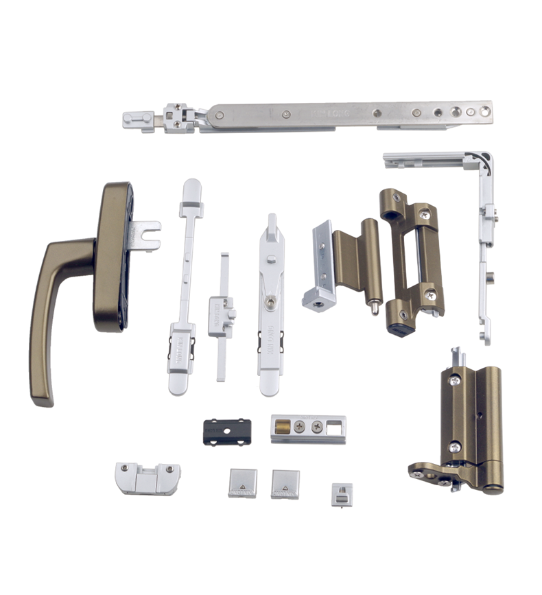 KINLONG internal open to change the inside of the inverted window Flat open to change the hanging window inward open to change the inside of the inverted piece broken bridge aluminum door and window hardware