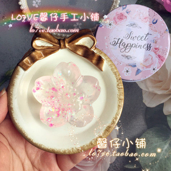 INS Cherry Blossom Handmade Essential Oil Soap Gift Box Tanabata Girlfriends and Best Friends Company Activities Distribute Girls Heart Companion Gifts