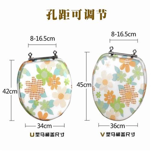  Universal color PVC soft toilet cover thickened wooden sponge UJ type V-type toilet cover old-fashioned universal toilet seat