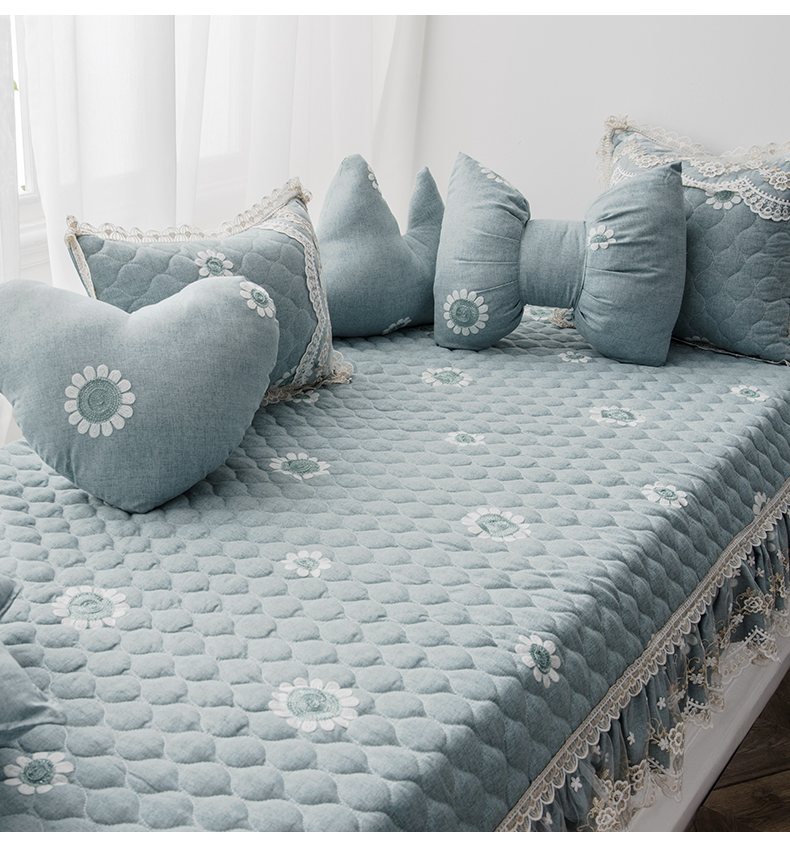 Cửa sổ châu Âu đệm cửa sổ tùy chỉnh đệm cửa sổ đệm đơn giản hiện đại bốn mùa chiếu mat ban công mat có thể được giặt bằng máy - Ghế đệm / đệm Sofa tấm trải ghế sofa mùa hè