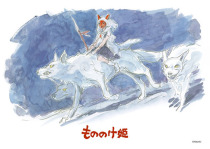 Spot Japan Ensky imported puzzle Hayao Miyazaki Ghost Princess White Wolf God Princess 108 pieces