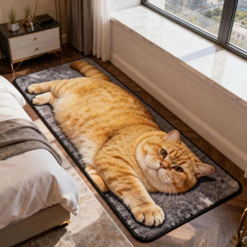 Bedroom blanket bedside strip carpet 3d imitation cashmere easy care children's room floor mat four seasons universal foot mat bay window mat