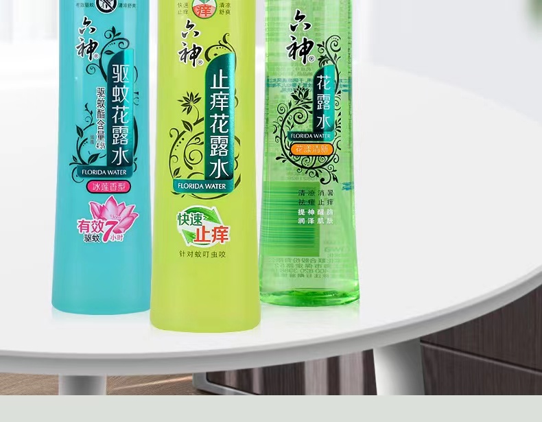 六神 花露水喷雾型 180ml*3瓶 祛痱止痒防蚊虫 图8