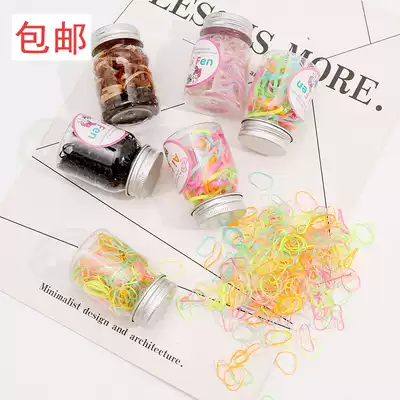 Disposable high elastic hair tie rubber band girls small candy color does not hurt hair accessories Children baby small rubber band
