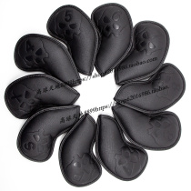 Golf club cover embossed skull iron cover 4-9 P S A X iron cover