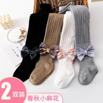 Baby Lions pantyhose large PP spring and autumn slim section pure cotton infant girls conjoined socks spring and summer baby hit bottom pants children