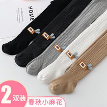 Baby pantyhose spring and autumn thin cotton newborn baby socks girls Big pp leggings children thick