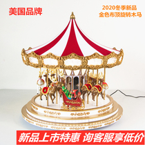 New American Mr Christmas Golden Merry-go-round European Music Box Girl Girlfriend Childrens Birthday gift